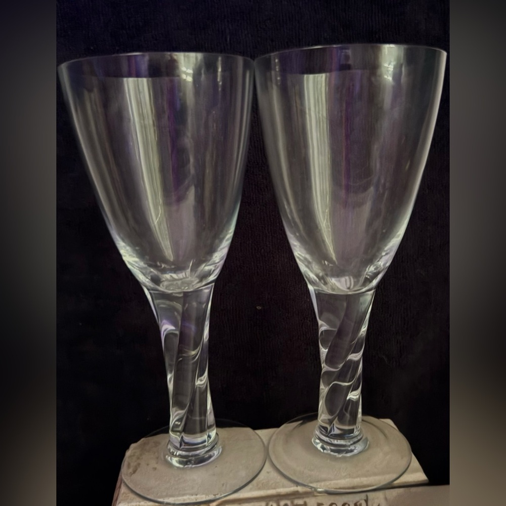 2 16oz water glasses. Possibly 18th century… see photos and description.
